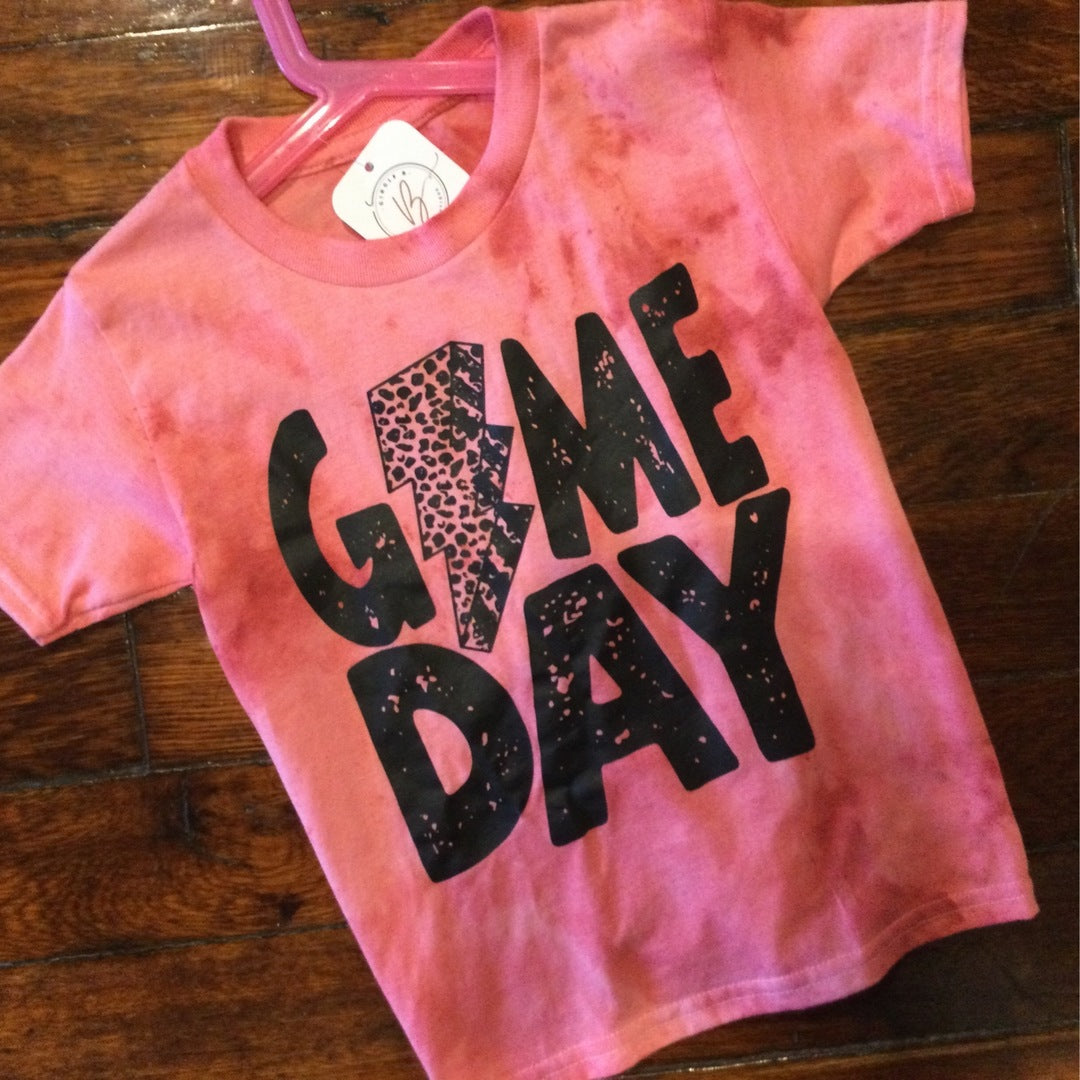 Red Dyed Game Day Tee