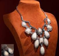 Rustic Couture Bohemian Pendant Necklace and Earrings