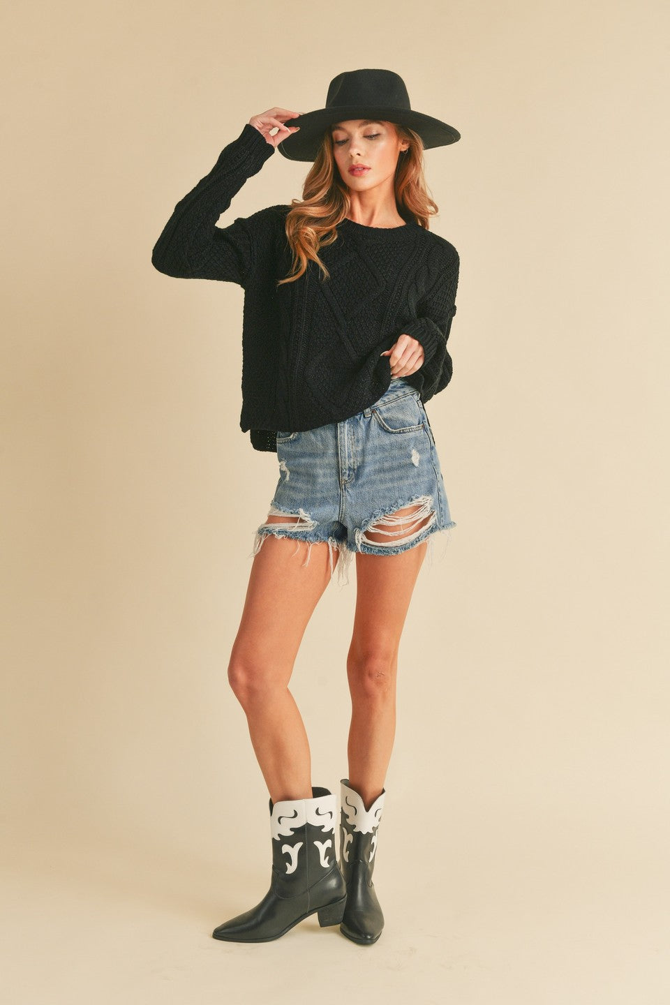 Adela Sweater in Black