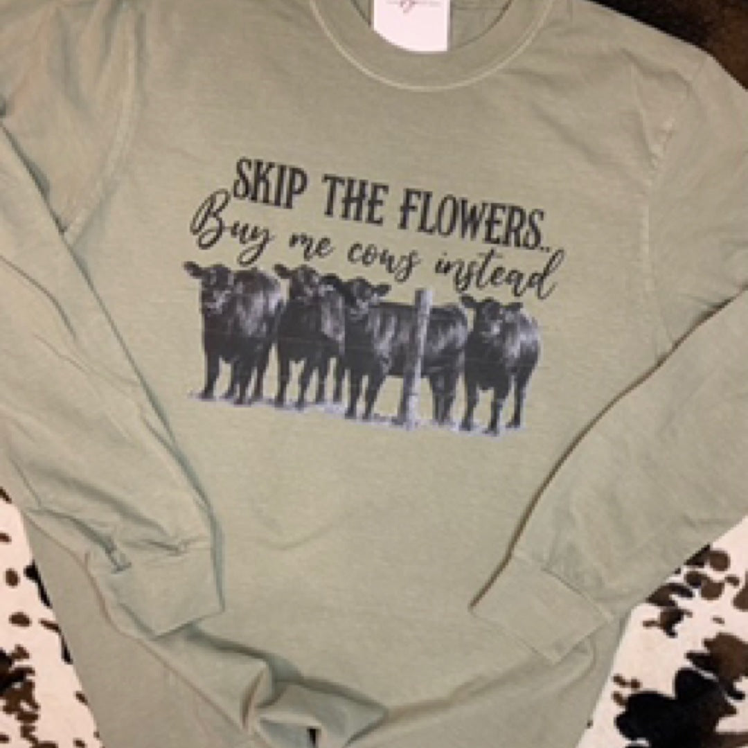 Skip the Flowers, Buy me Cows Instead