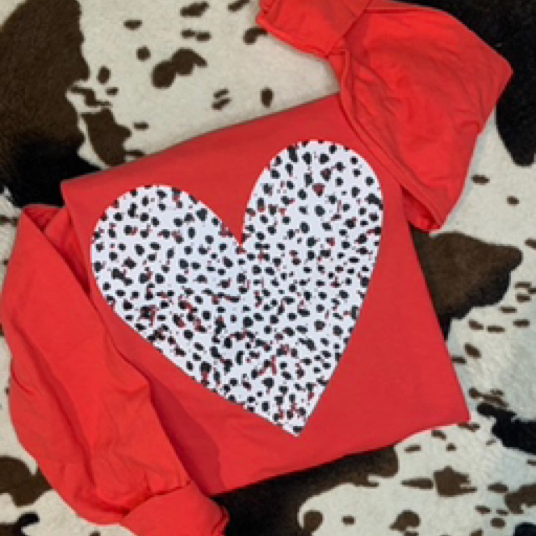 Grunge Heart Long Sleeve Tee
