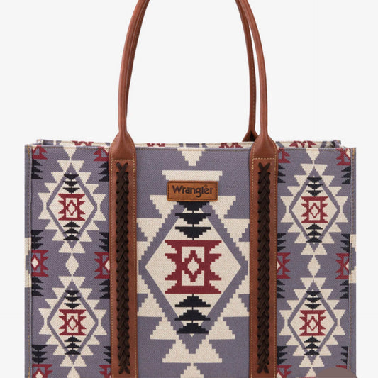 Wrangler Southwest Canvas Wide Tote