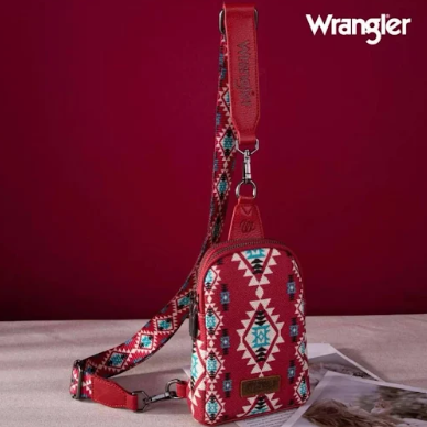 Wrangler Aztec Crossbody Sling Bag