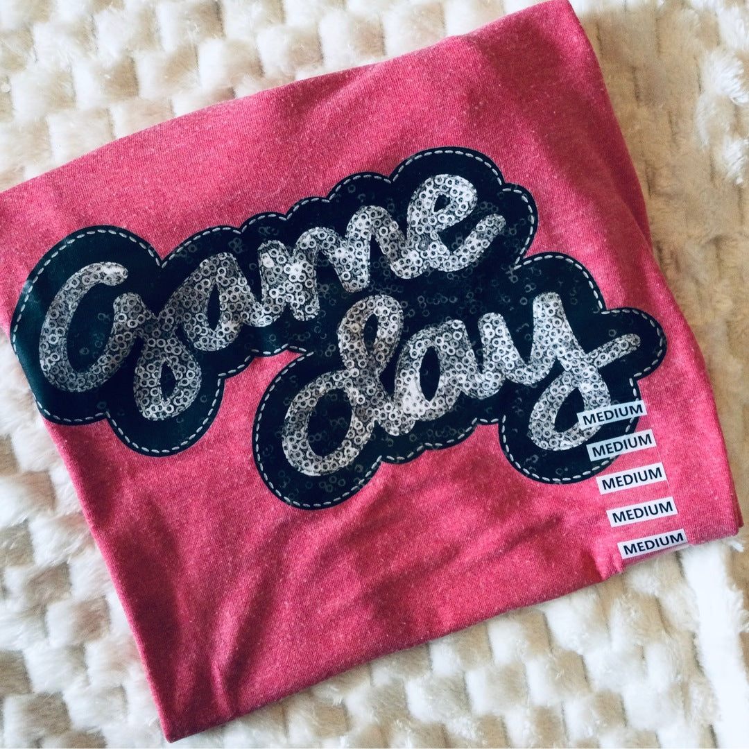 Game Day Burnout Red Tee