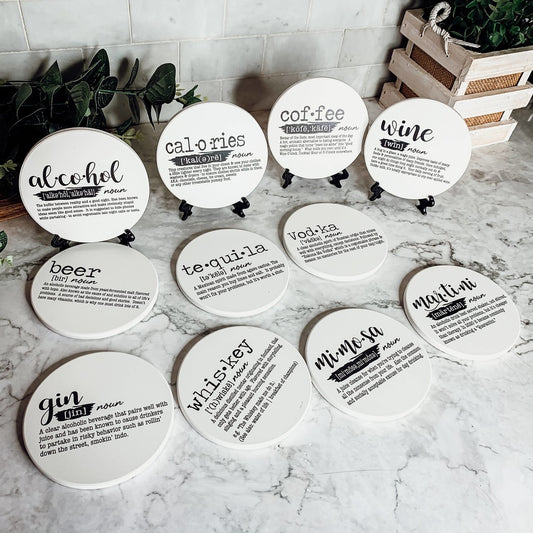 Unique Stocking Stuffer for Him + Her, Ceramic Coaster Humor