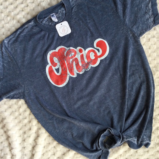 Knockout Ohio Burnout Tee