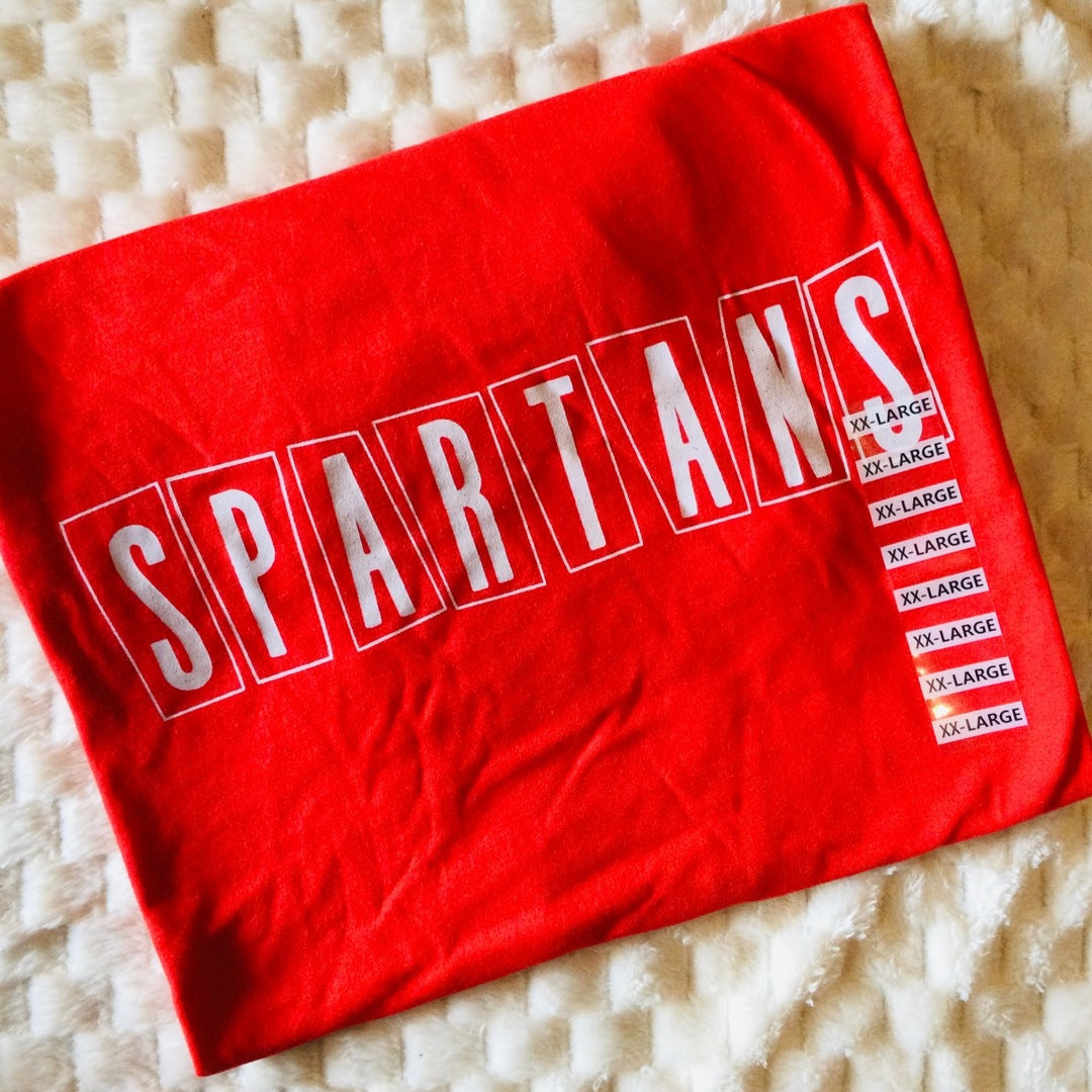 Staggered Blocked Spartan Tee