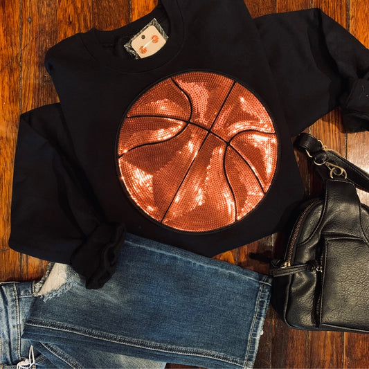 Sequin Basketball Sweatshirt