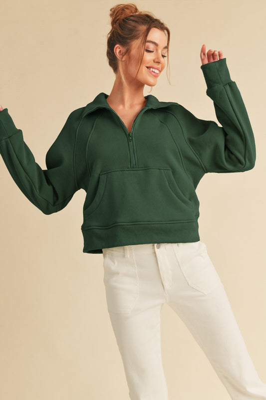 Funnel Neck Half Zip
