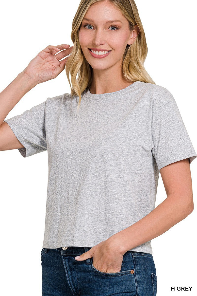 Cropped Crewneck Everyday Tee