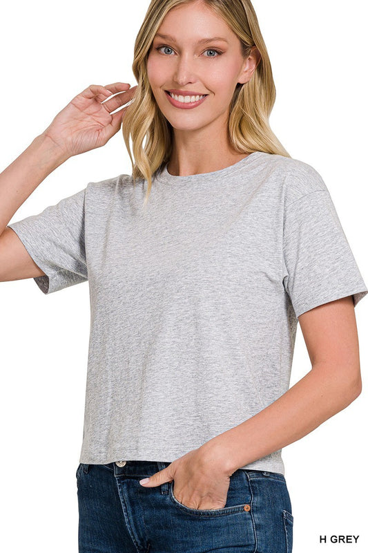 Cropped Crewneck Everyday Tee