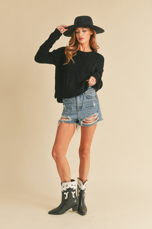 Adela Sweater in Black