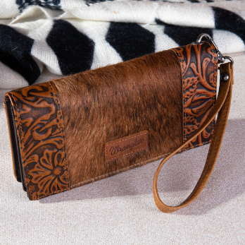 Wrangler Hair-On Cowhide Wallet