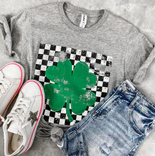 Checkered Shamrock Tee