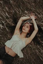 Flowy Checkered Crop Top